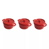 Staub Stoneware Mini Cocottes, Set of 3