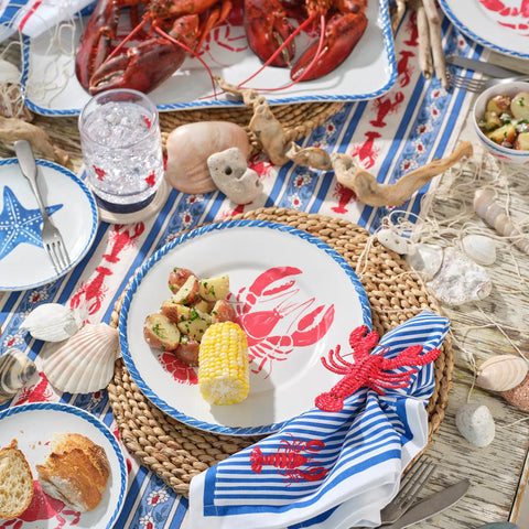 Sur La Table Seaside Lobster Melamine Dinner Plate
