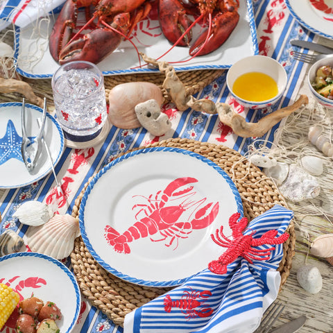 Sur La Table Seaside Lobster Melamine Dinner Plate