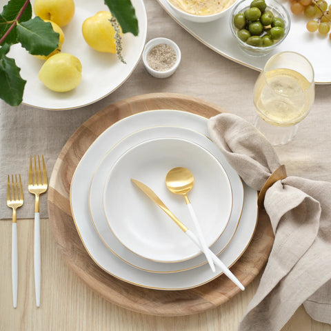 Sur La Table Gold Rimmed Pasta Bowl