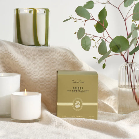 Sur La Table Amber & Bergamot Candle