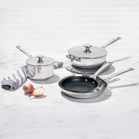 Le Creuset Signature Stainless Steel Mixed 6-Piece Cookware Set