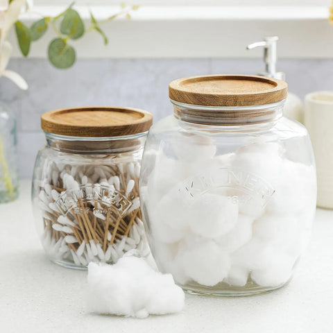 Kilner Wooden Lid Jars, Set of 2