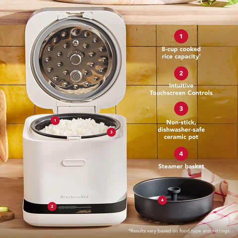 KitchenAid 8 Cup Compact Grain and Rice Cooker