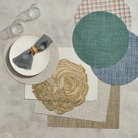 Chilewich Pressed Rose Placemat, 15"