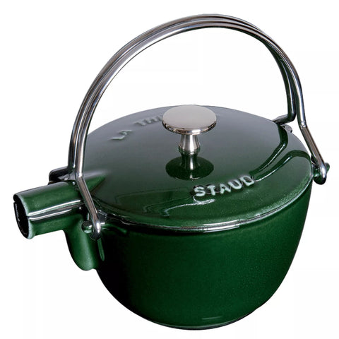 Staub Round Enameled Cast Iron Tea Kettle, 1 qt