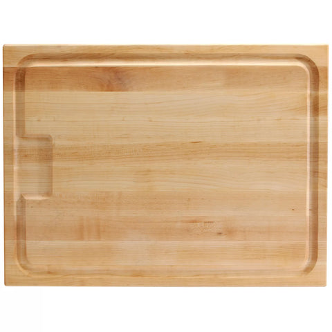 John Boos Maple Edge-Grain Cutting Board w/ AuJus Juice Groove, 1.5" Thick