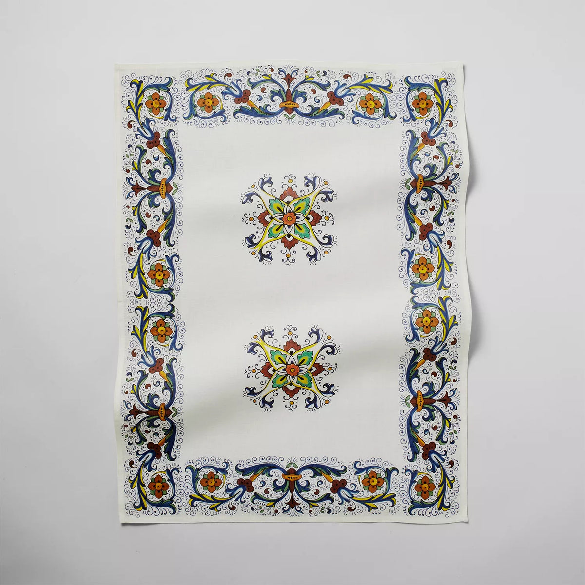 Sur La Table Deruta-Style Linen Kitchen Towel