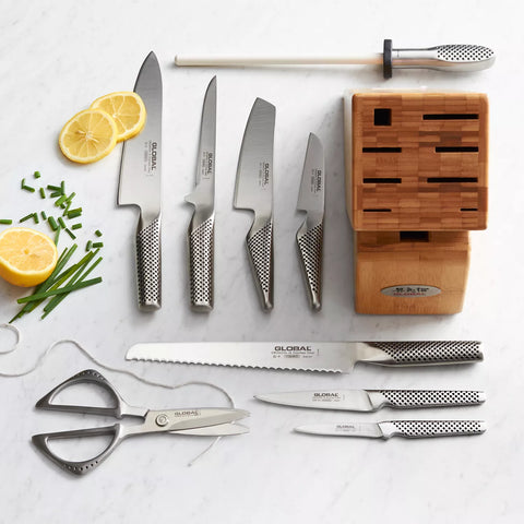 Global Takashi 10-Piece Knife Block Set