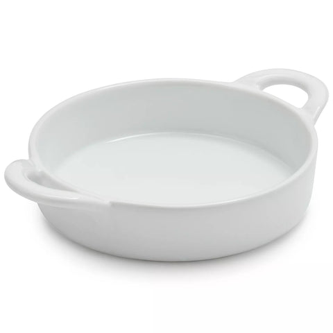 Sur La Table Porcelain Round Crème Brûlée Dish with Handles