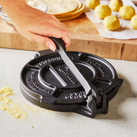 Cast Iron Tortilla Press, 8"