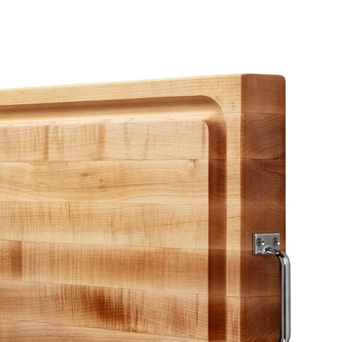 John Boos Maple Edge-Grain Reversible Cutting Board w/ Handles, 24" x 18"