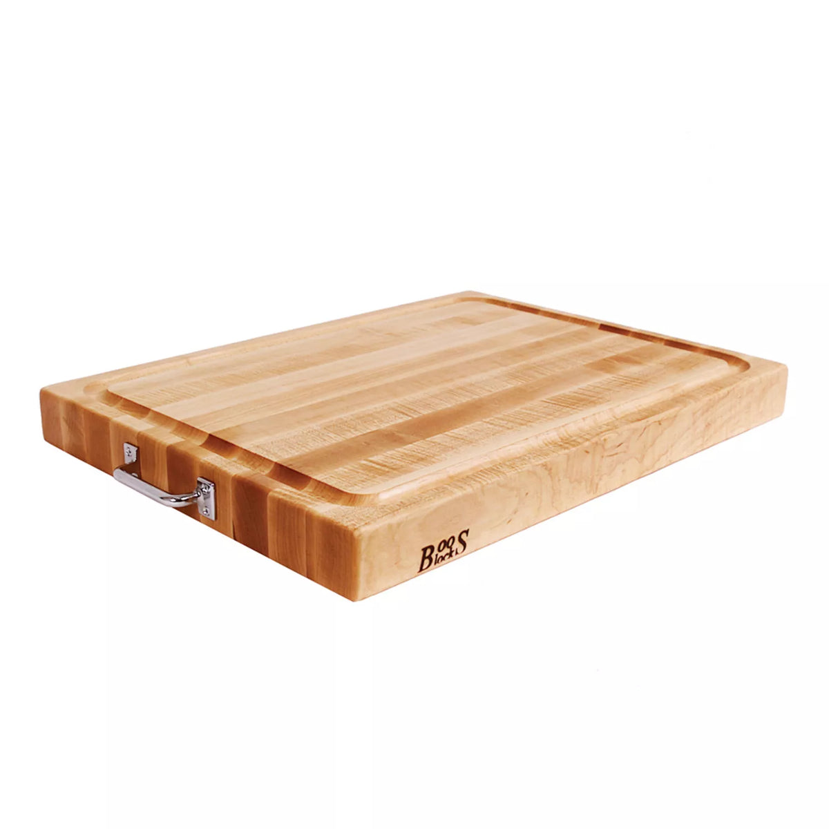 John Boos Maple Edge-Grain Reversible Cutting Board w/ Handles, 24" x 18"
