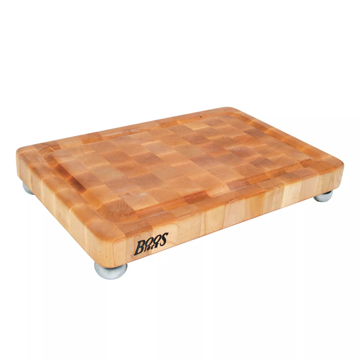 John Boos End-Grain Cutting Boards w/ Juice Groove & Feet, 18" x 12" x 1.75"