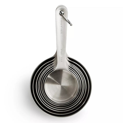 Sur La Table Stainless Steel Measuring Cups, Set of 8