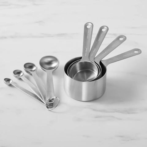 Sur La Table Stainless Steel Measuring Cups & Spoons, Set of 8