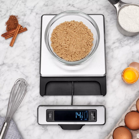 OXO 11-lb. Stainless Steel Scale with Pull-Out Display