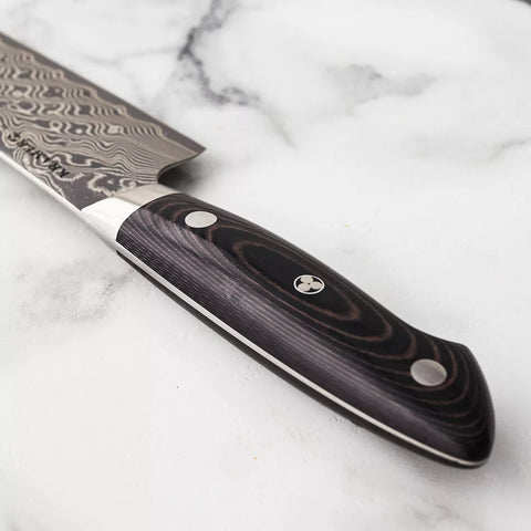 Bob Kramer Stainless Damascus Narrow Chef’s Knife by Zwilling J.A. Henckels, 8"
