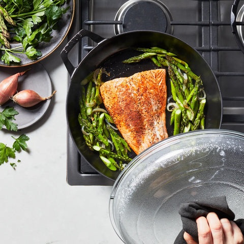Staub Heritage All-Day Pan with Domed Glass Lid, 3.5 qt.