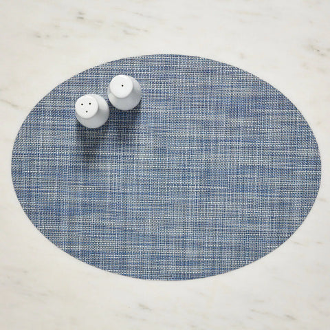 Chilewich Mini Basketweave Oval Placemat, 14" x 19.25"