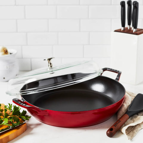 Staub Heritage All-Day Pan with Domed Glass Lid, 3.5 qt.