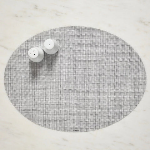 Chilewich Mini Basketweave Oval Placemat, 14" x 19.25"