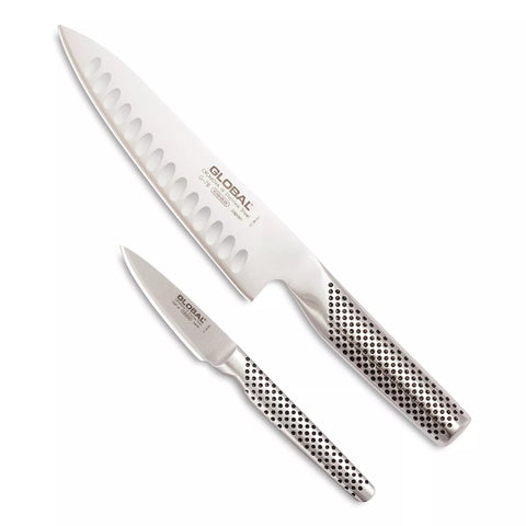 Global Hollow-Edge Chef’s Knife Set