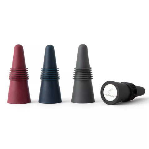 Metrokane Rabbit Bottle Stoppers, Set of Four