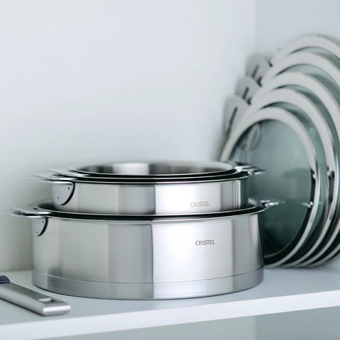 Cristel Strate Saucepans, Set of 3