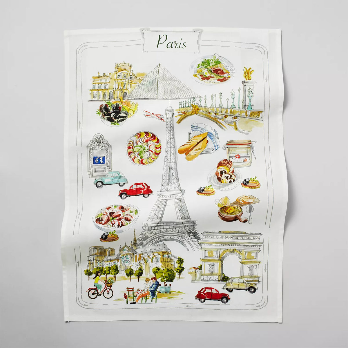 Sur La Table Paris Map Kitchen Towel