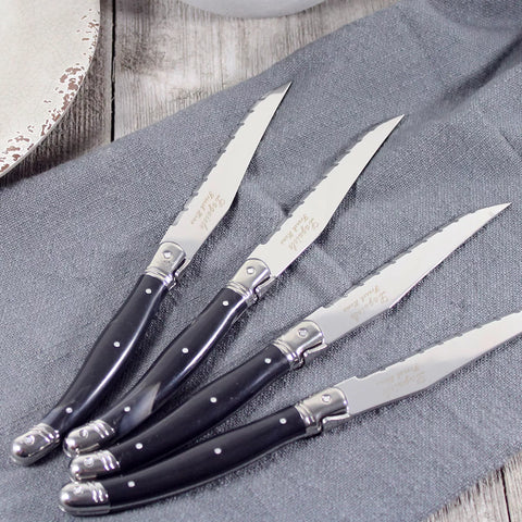 French Home Laguiole Steak Knives, Set of 4