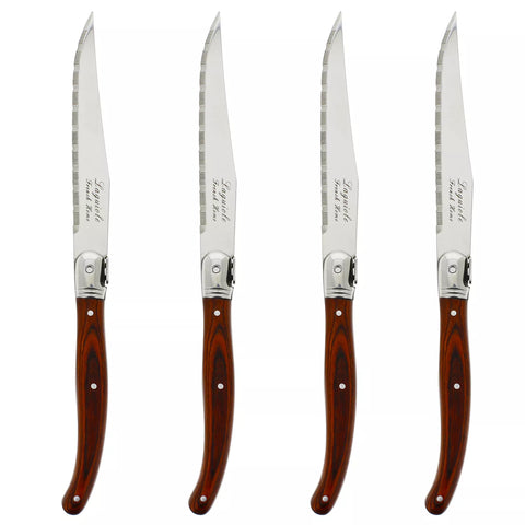 French Home Laguiole Steak Knives, Set of 4