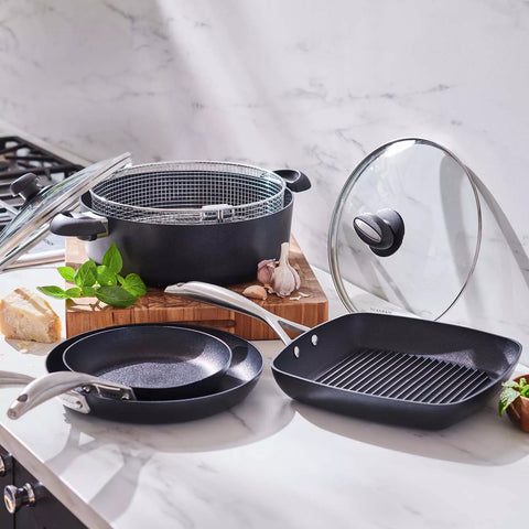 Scanpan ES5 Braiser with Lid and Fry Basket