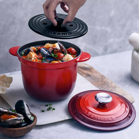 Le Creuset Rice Pots with Stoneware Insert, 2.25 qt.