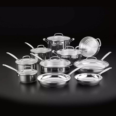 Cuisinart Chef’s Classic Stainless Steel 17-Piece Cookware Set