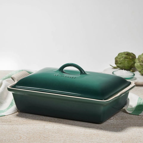 Le Creuset Heritage Stoneware Covered Baker, 4 qt.