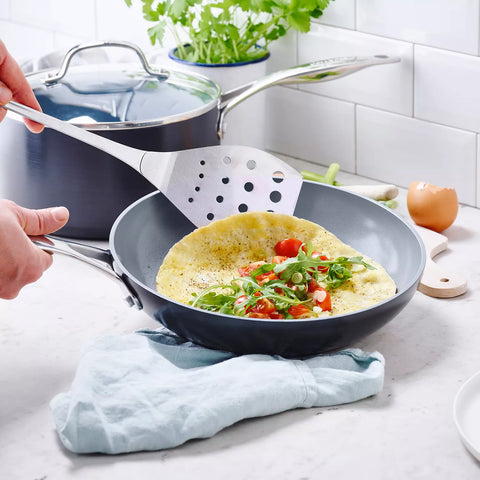 GreenPan Valencia Pro Ceramic Nonstick Skillets, Set of 2, 8" & 10"