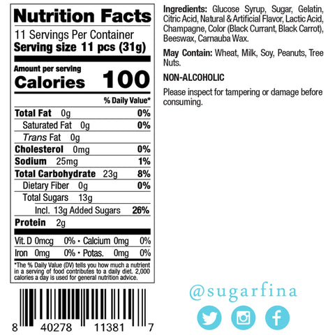 Sugarfina Champagne Gummy Bears