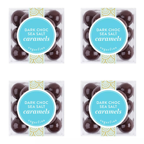 Sugarfina Dark Chocolate Sea Salt Caramels, Set of 4