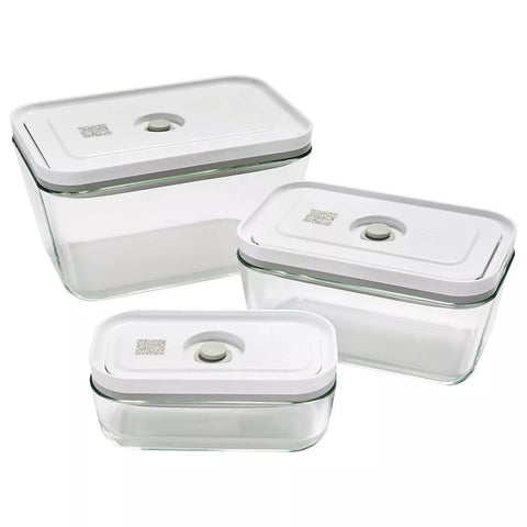Zwilling Fresh & Save Tall Glass Vacuum Containers, Set of 3