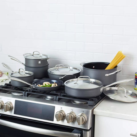 Cuisinart GreenGourmet Hard Anodized Ceramic Nonstick 12-Piece Cookware Set