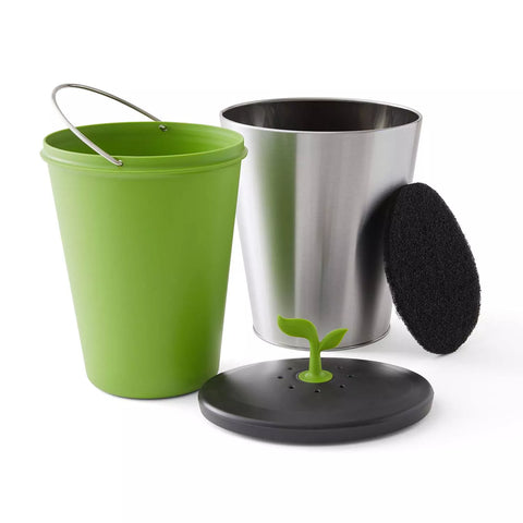 Chef’n EcoCrock Stainless Steel Compost Bin
