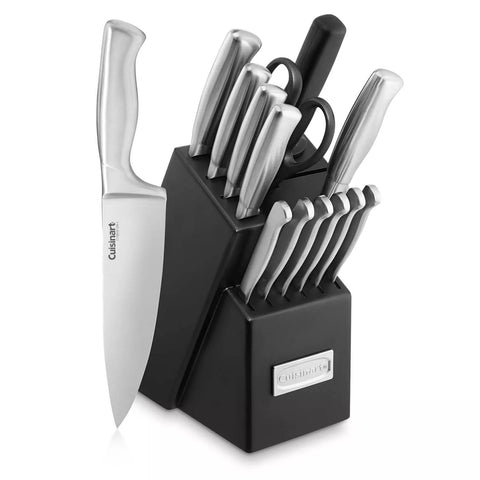Cuisinart 15-Piece Hollow Handle Stainless Steel Knife Block Set