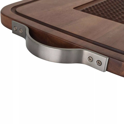 Viking Acacia Wood 20"x14" Carving Board with Handles