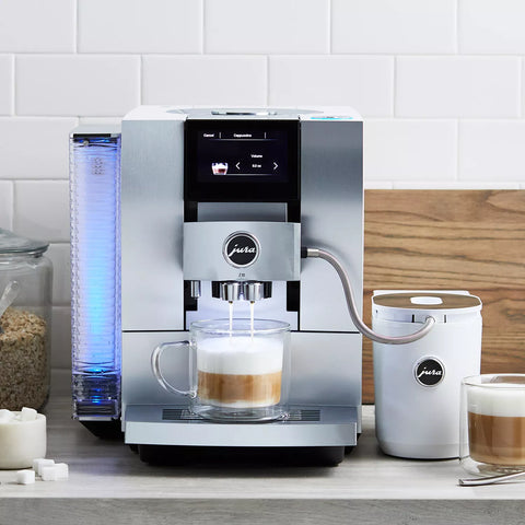 JURA Z10 Automatic Coffee Machine, Aluminum White