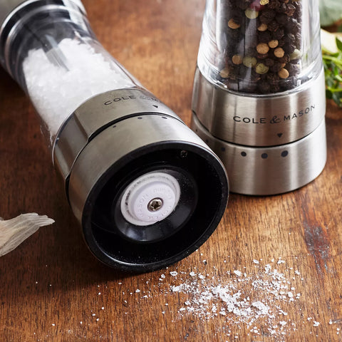Cole & Mason Derwent Salt & Pepper Mills, Stainless Steel