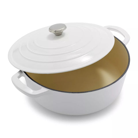 Sur La Table Enameled Cast Iron Round Wide Dutch Oven, 7 qt.