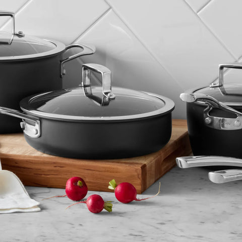 Sur La Table Classic Hard Anodized Ceramic Nonstick 10-Piece Cookware Set