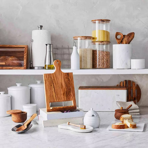 Sur La Table Olivewood Cookbook Holder