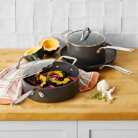 Sur La Table Signature Hard Anodized Nonstick Sauté Pan, 4 qt.